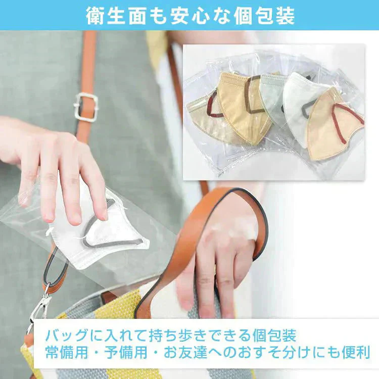 接触冷感マスク 「ミルクティー20枚」 涼しい 個包装 20枚 冷感マスク 3D立体冷感 タイプ ひんやり クールマスク 小顔 効果 血色マスク 99%カット 涼感 屋外 ny417-30-milk【ご新規さん限定商品】