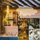＼丸ごと防水・室外対応／【イエロー10M×2点】 クリスマス 電飾 LED イルミネーション ライト LED 100球 10m 電池式 フェアリーライト 部屋 屋外用 ワイヤー カーテンライト ジュエリーライト タイマー&リモコン付き電飾 ストリングライト 防水 屋外・室内兼用 ガーデンクリスマス 結婚式 パーティー【適格請求書発行事業者】