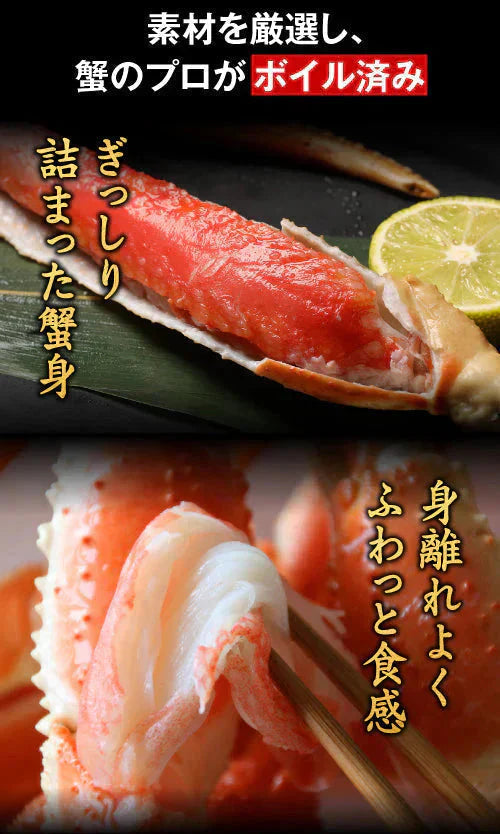 送料無料  ズワイ ずわい 蟹 かに カニ  ズワイガニ 4L 5L 約2kg(正味1.6kg、4肩〜6肩入)ロシア産・ノルウェー産