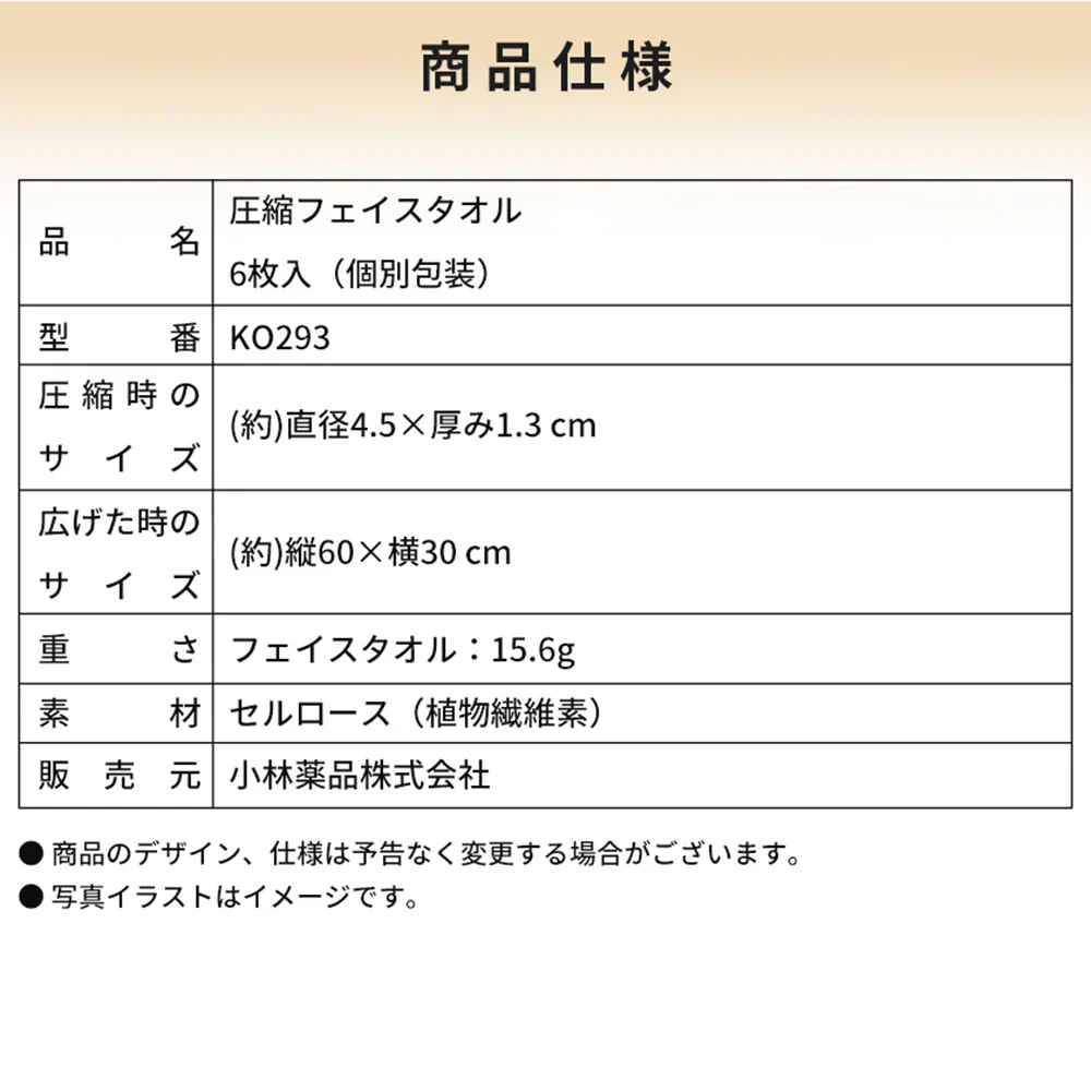 【現品即納】【災害時にも安心！】＼6枚入り×6袋／圧縮フェイスタオル どこでも使える フェイスタオル 使い捨て フェイスタオル 100%植物繊維使用 圧縮タオル 厚手 たっぷり吸水 なめらか感触 介護 防災 旅行 出張 掃除 非常用 アウトドア コンパクト 携帯 フェイシャルタオル フェイスタオル 繰り返し使用