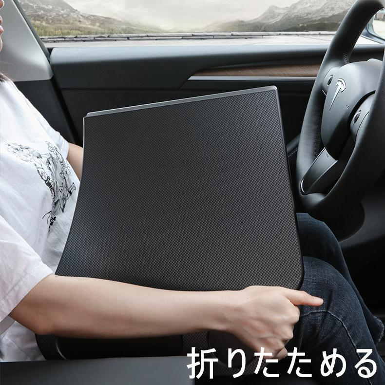 TESLA 車用テーブル ハンドル用 車載 ハンドルデスク 簡易テーブル 取付簡単 車内仕事 車内食事 車内休憩 簡単収納 パソコンスタンド