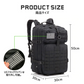 （ARMY GREEN）タクティカルバックパック 防水 軽量 アウトドア キャンプ ミリタリー リュック タクティカル バッグ メンズ レディース 登山 キャンプ 旅行 50L デイパック 防災
