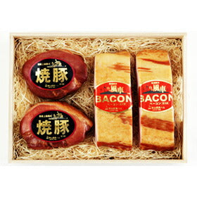 三重県名産品 青山高原ハム 【焼豚とスモークベーコンのセットＢ】MB-50P