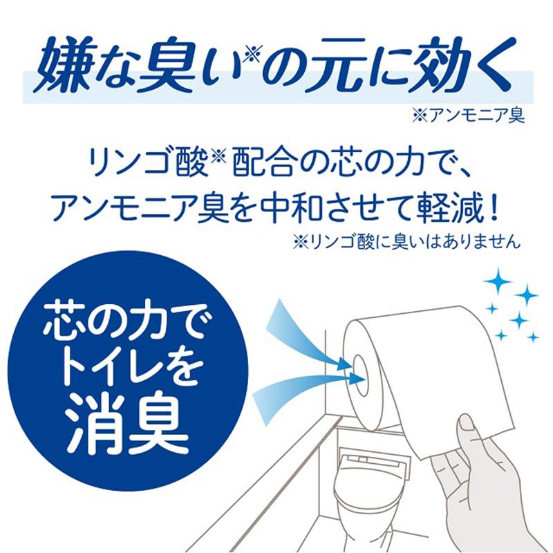 クリネックス ふっくらやわらか仕上げトイレットペーパー 長持ちロール ダブル45m 8ロールX8パック