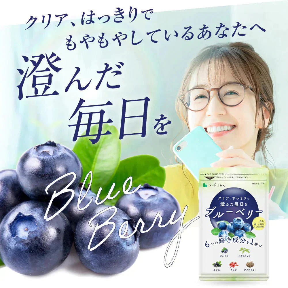 ブルーベリー 《約6ヶ月分》 送料無料 サプリ サプリメント 健康 ブルーベリー ビルベリー メグスリノキ カシス クコシ アイブライト ビタミン アイケア【大容量】