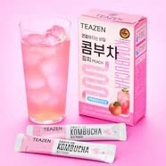 5g×10包 TEAZEN ティーゼン コンブチャ KOMBUCHA （ピーチ味）正規輸入品 韓国 BTS ジョンググ 乳酸菌 健康食品