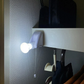 【2個組】停電時でも付く ライト LED 照明 電池式 単四電池3本 明るい  電気 クローゼット取り付け可 ベッド取り付け 隙間 スペース 電池式ひも引きライト