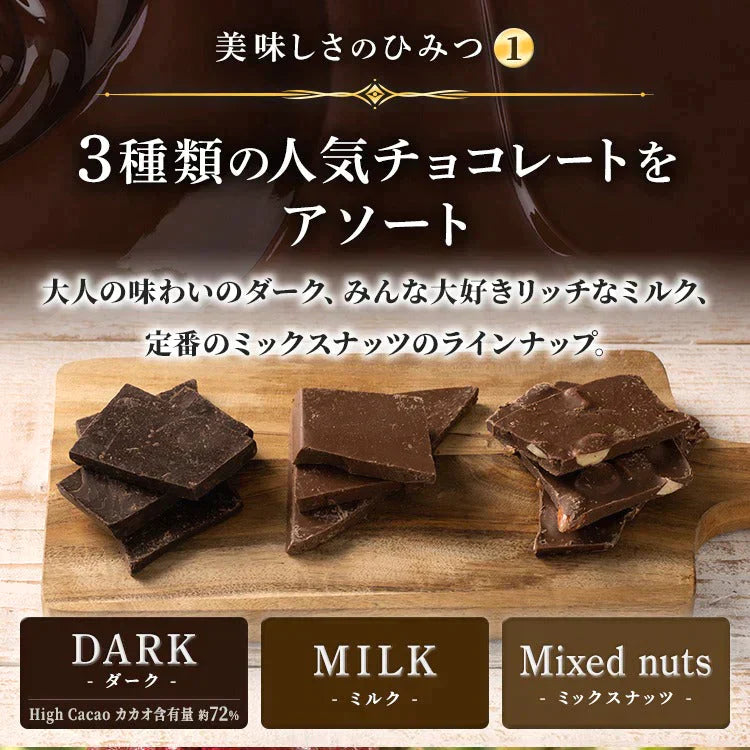 【カートアップNG】【訳あり】【賞味期限2023/5/2】割れチョコダーク/ミルク/ミックスナッツ 1kg【エコ得】