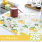 【ハーブ＆レモン】驚きの吸水力！主婦が考えた 水切りマット おしゃれ 30×40cm 大判 吸水 シンク キッチン 日本製 マイクロファイバー