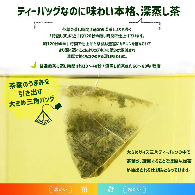 1000円ポッキリ 送料無料  深蒸煎茶ティーバッグ 2g×100P