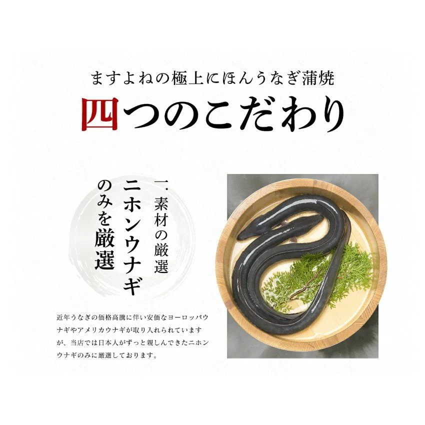 自宅用うなぎ蒲焼き1尾（台湾産）タレ・山椒付セット ますよね監修