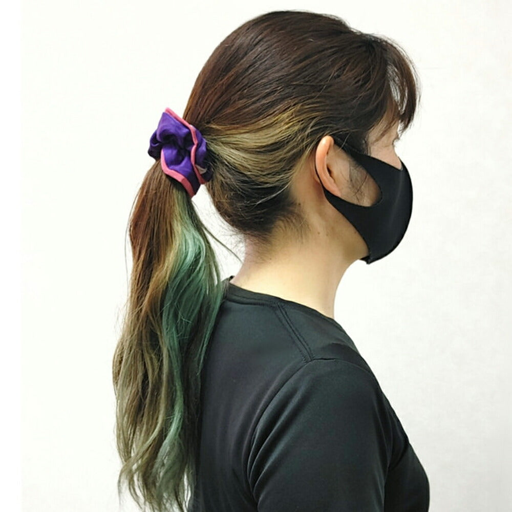 【3人シェア買いでお得】雅-miyabi-  シュシュ（紫　立涌）【数量限定】【二重包装不可】