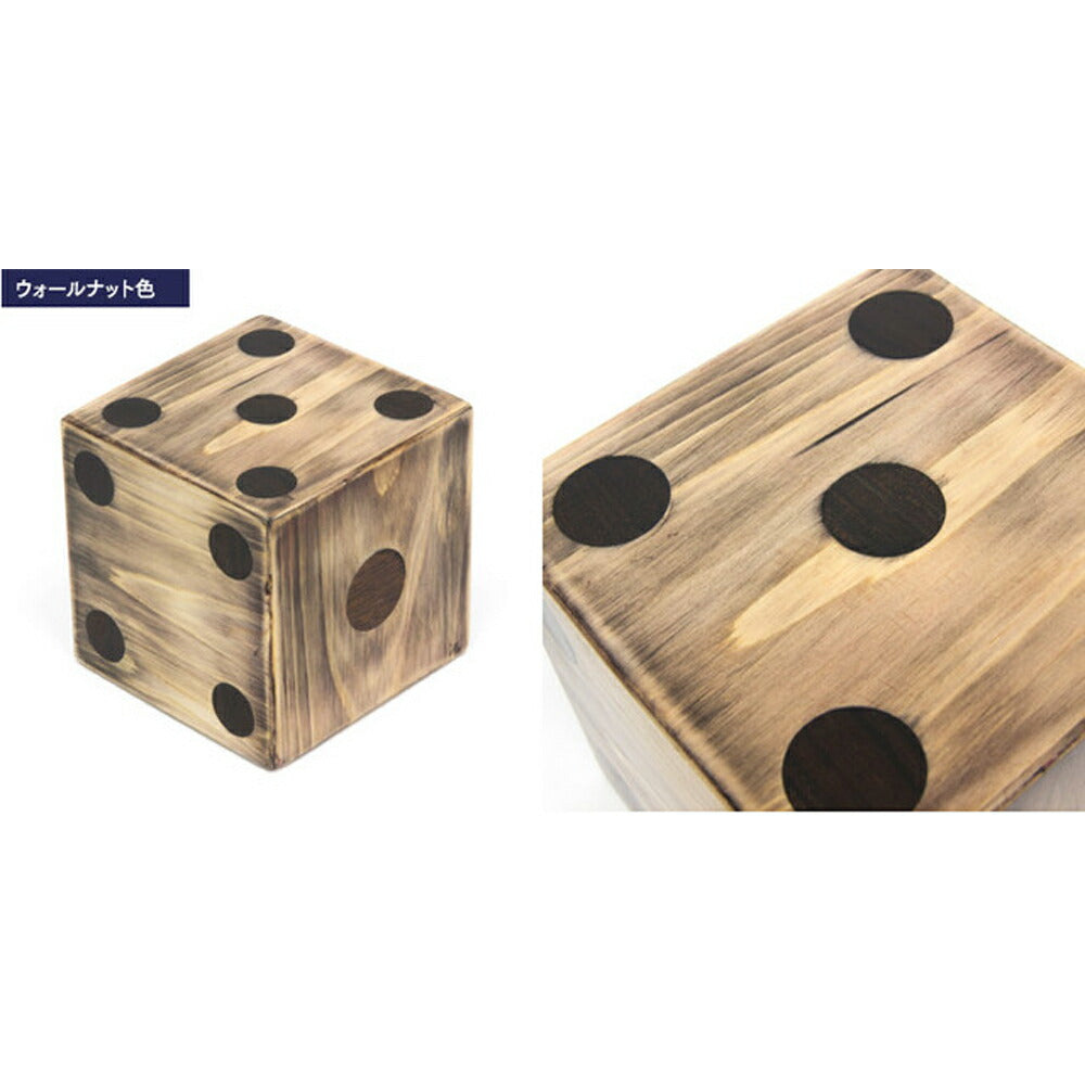 【3人シェア買いでお得】天然木無垢材（国産桧) 手作りサイコロオブジェ【白木】【数量限定】【二重包装不可】