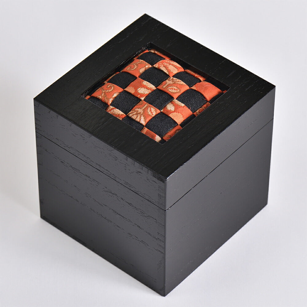 【3人シェア買いでお得】CUBE雅ーmiyabiー黒・癒しのアロマinterior（メッシュ・赤黒）【数量限定】【二重包装不可】