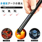 電子ライター 着火ライター USB充電式 プラズマ 電気 usb ライター 小型 充電式 ガス?オイル不要 防風 軽量 薄型 プレゼント メンズ レディース w123F(レッド)