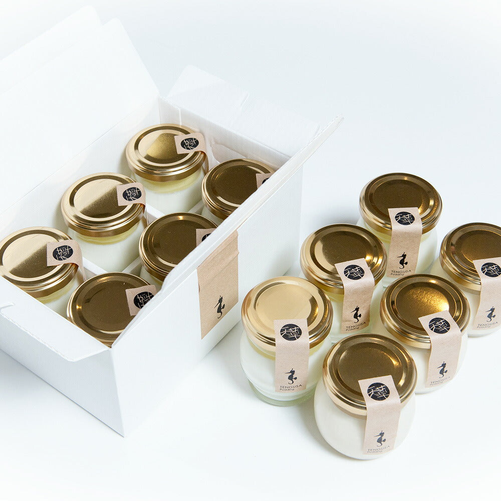【3人シェア買いでお得】てんぐさプリン6個セット（牛乳柚子・チーズ　各3個入り）【お届け不可地域：北海道・沖縄・離島】【二重包装不可】