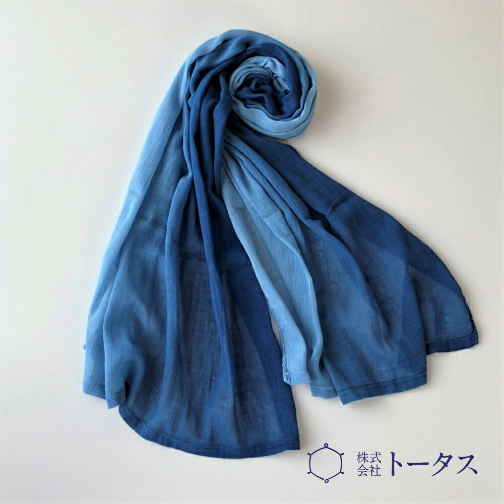 あまべ藍シフォンストール nagisa【お届け不可地域：離島】【着日指定不可】