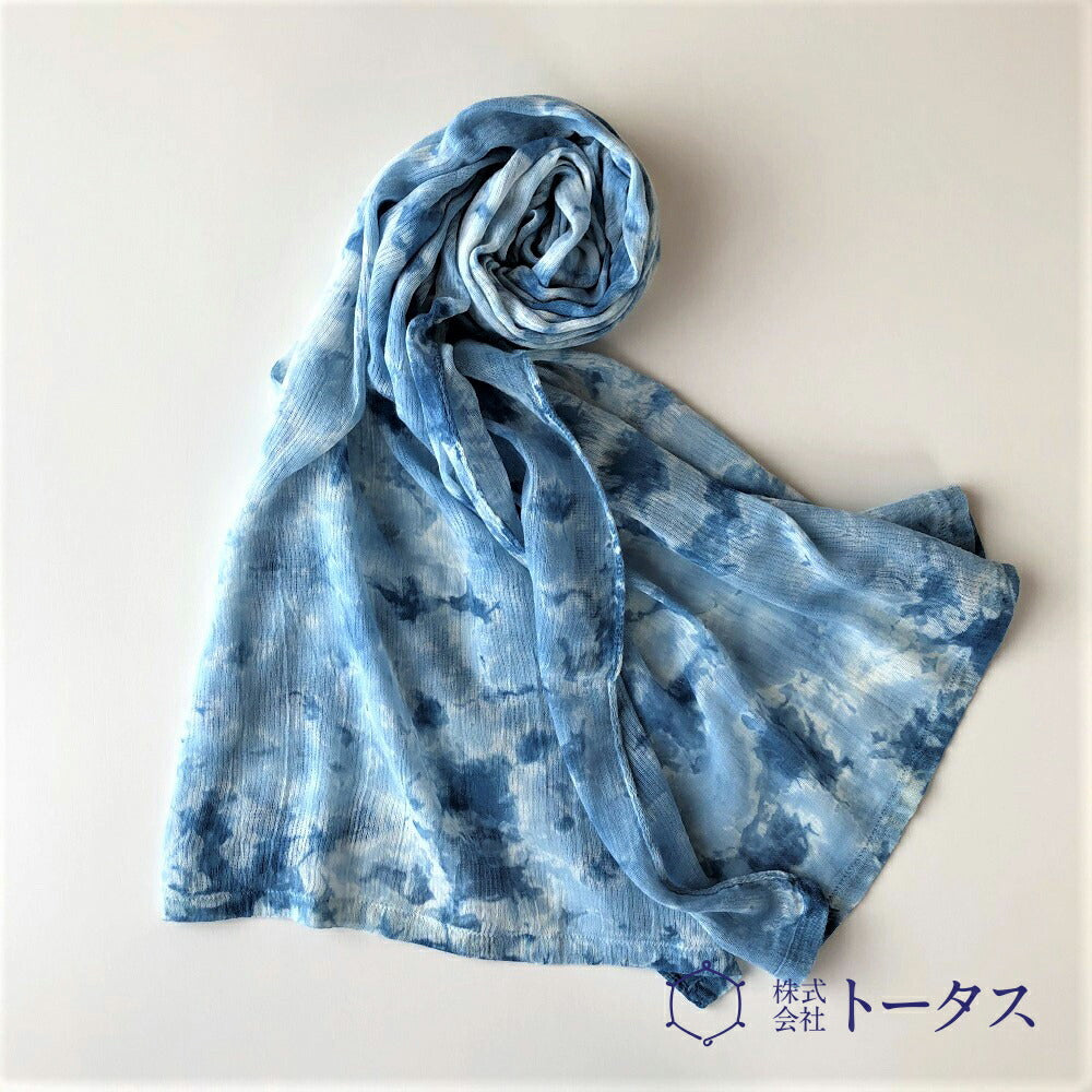 あまべ藍シフォンストール minamo【お届け不可地域：離島】【着日指定不可】