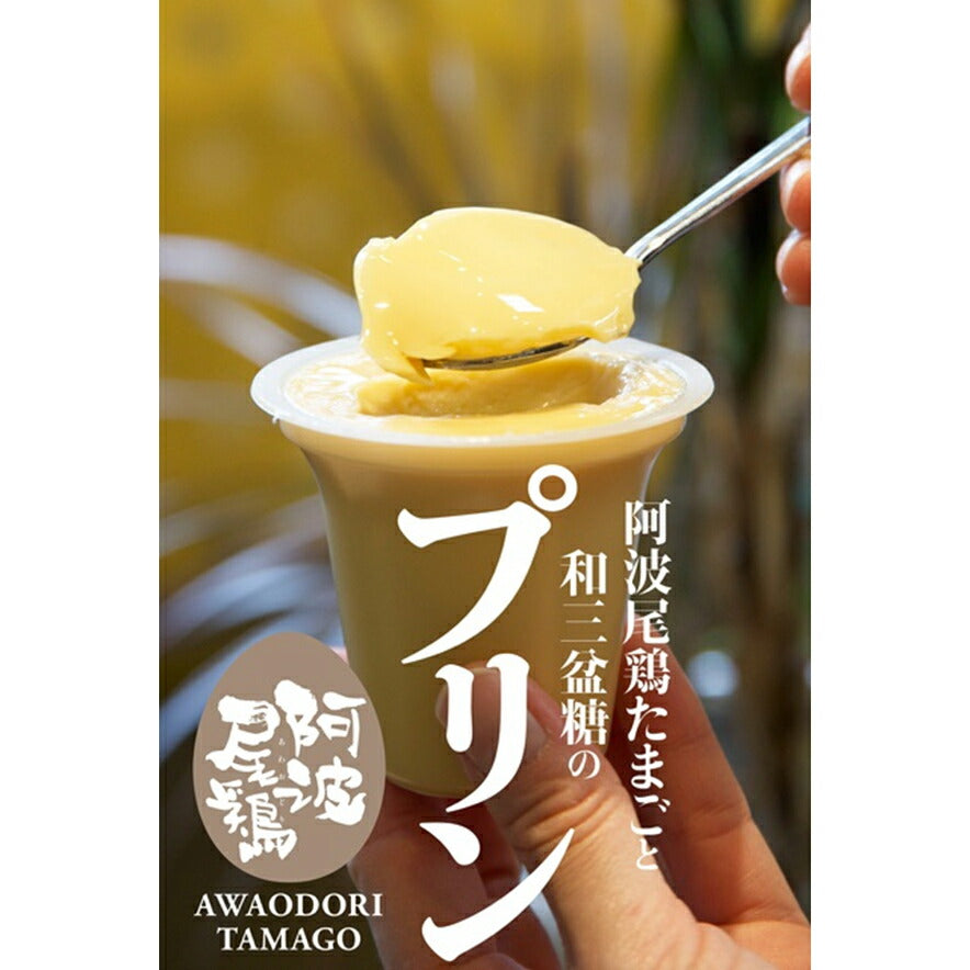 阿波尾鶏たまごと和三盆のプリン 3入り 3箱【お届け不可地域：北海道・沖縄・離島】【お届け日の指定不可】