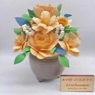 【3人シェア買いでお得】木の花アレンジメント無垢杉・ひのき　Mサイズ　【お届け不可地域：北海道・沖縄・離島】