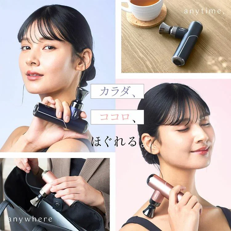【WAVEWAVE FascialReleaseGun-Little・ブラック】小さいけれどハイパワー！5段階の振動レベルで全身にアプローチ 重さ約230g リリースガン リトル 筋膜リリース ハンディガン リラックス マッサージ用品 ハンディマッサージ 簡易マッサージグッズ コンパクトサイズ ピンポイント