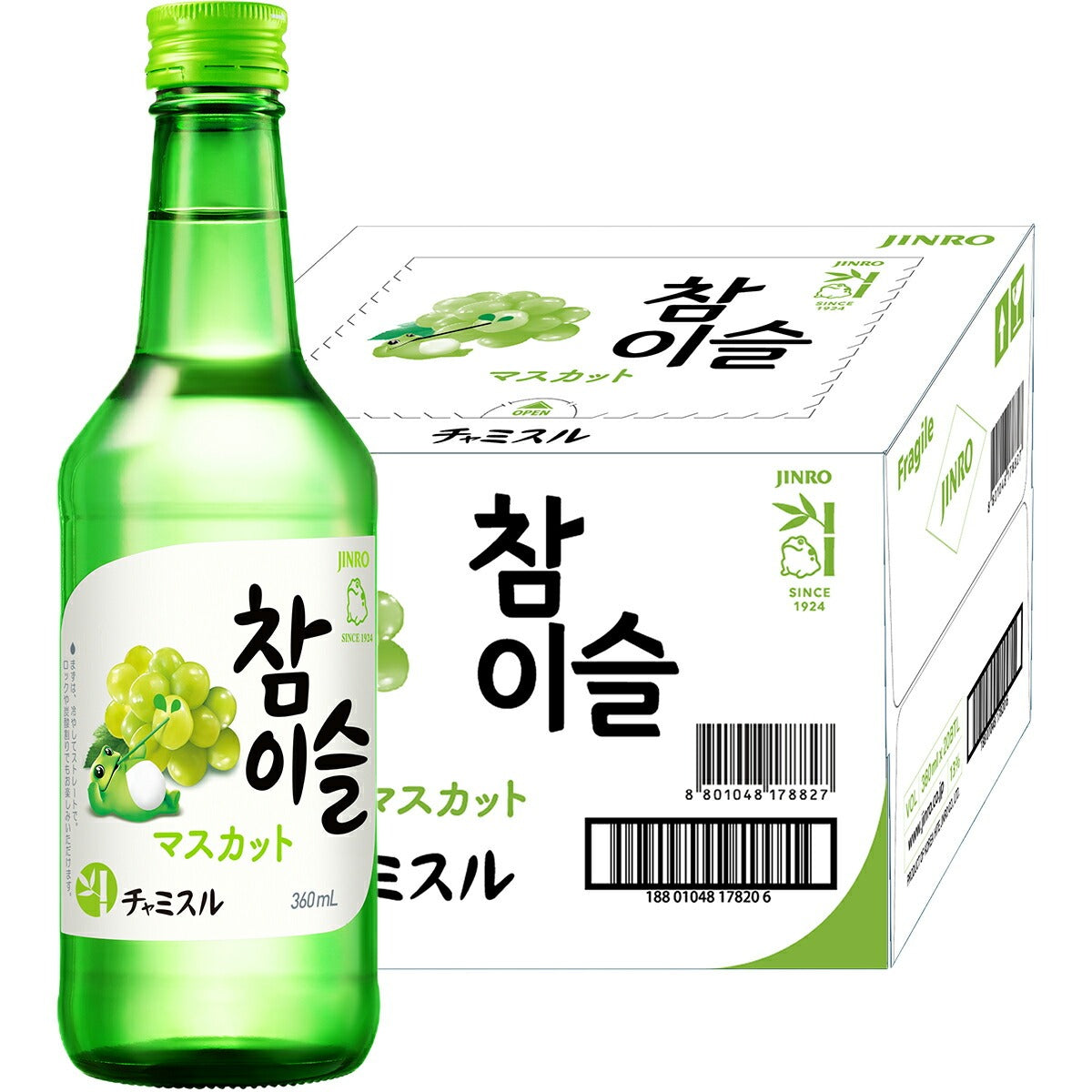 眞露 JINRO チャミスル マスカット 13度 360ml×20本