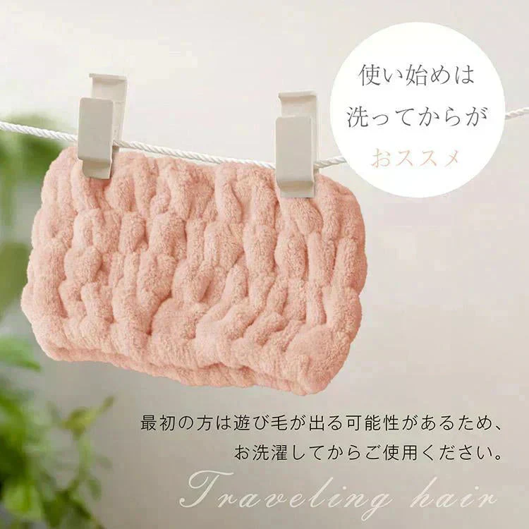 Emmmo ヘアバンド 「グレー2個セット」 ヘアーバンド 洗顔用 吸水 幅広 ヘアターバン 美容 節電 時短 ヘアケア 洗顔 お風呂 タオル レディース