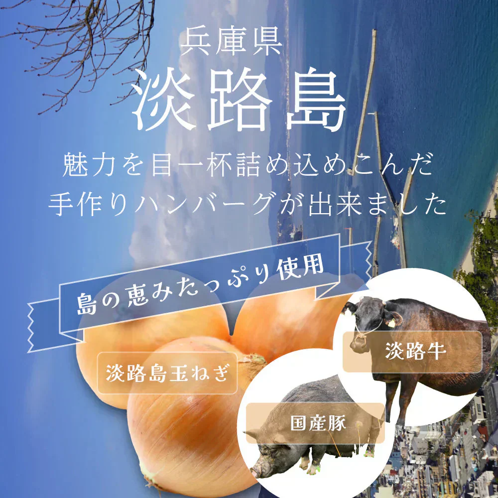 無添加 淡路島ハンバーグ 120g×10個