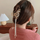 (A04)ヘアクリップ バンスクリップ パール 蝶 バレッタ おしゃれ シンプル ゴールド ヘアアクセサリー 髪飾り