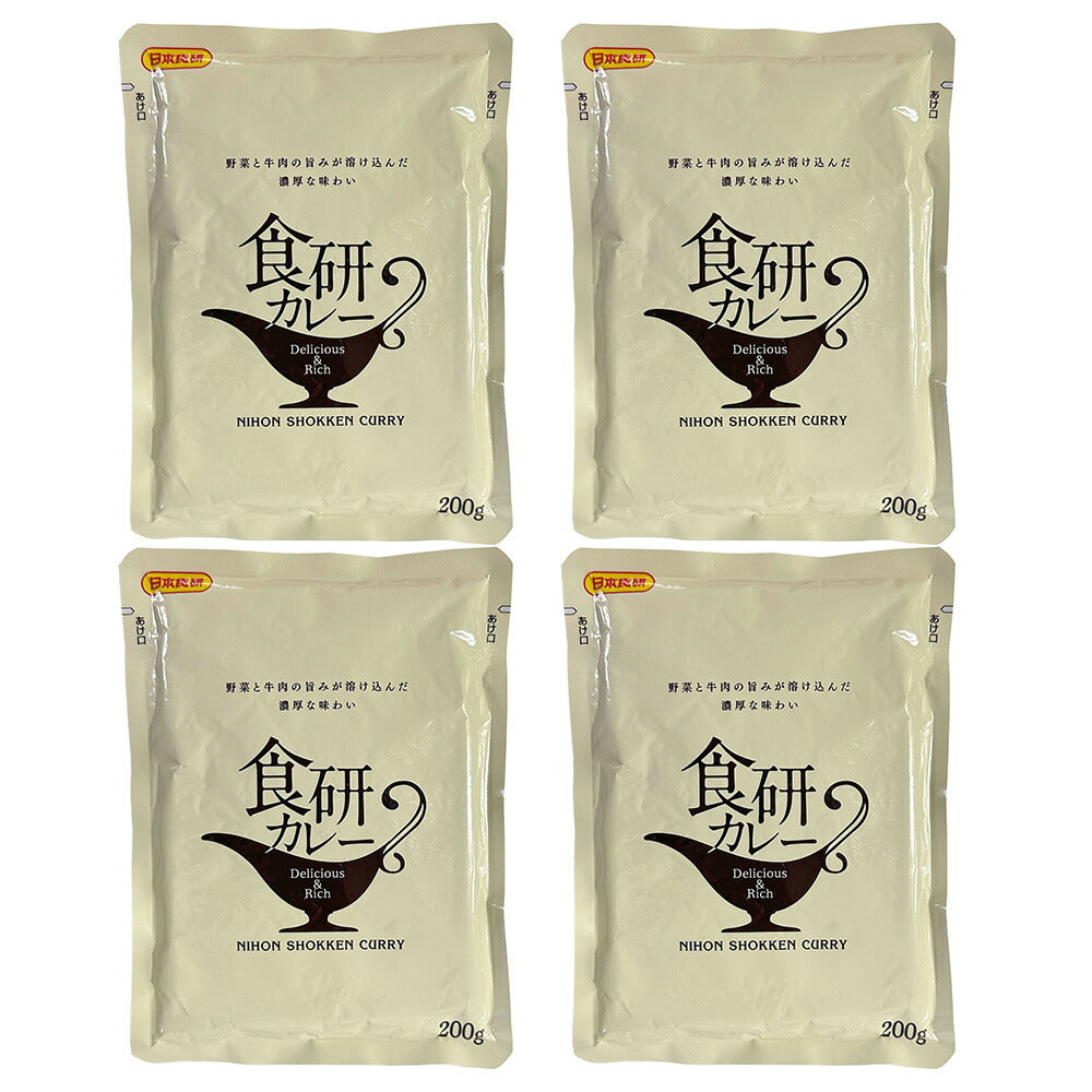 食研カレー4食(200g×4)【送料込み】【ゆうパケットでお届け】
