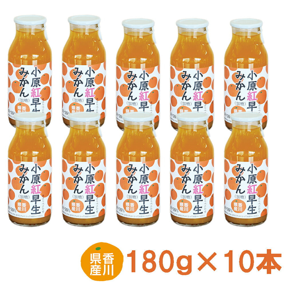 【3人シェア買いでお得】小原紅早生みかんジュース　10本セット