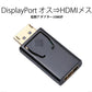 DPオス to HDMIメス 変換 小型 アダプタ コネクタ 1080P 黒色 持ち運び便利 displayport hdmi アダプタ ディスプレイポート PC モニター プロジェクター