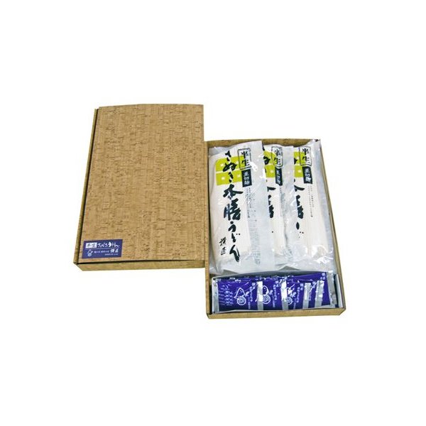 香川県特産品 饂飩讃匠 半生讃岐うどんセット３００ｇ×５袋（SS-2753並切麺）