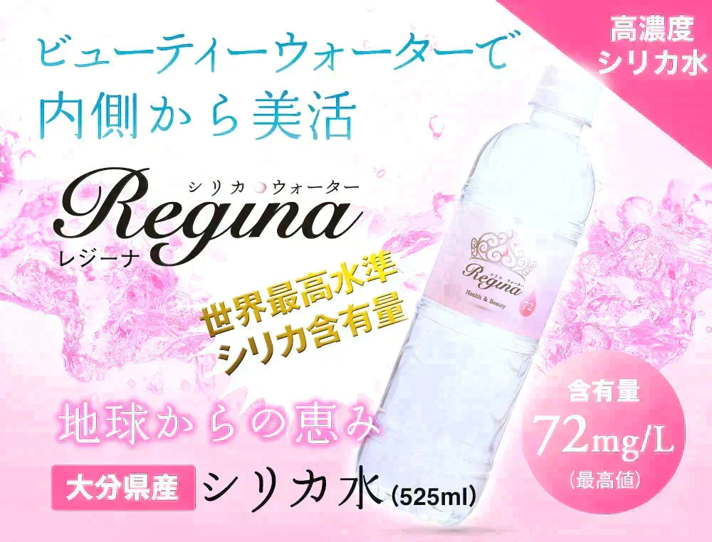シリカ水 525ml 40本 シリカウォーター 天然水 天然シリカ ミネラルウォーター 美ウォーター ケイ素水 水 軟水 レジーナ 国産 大分県産【家計お助けSALE】