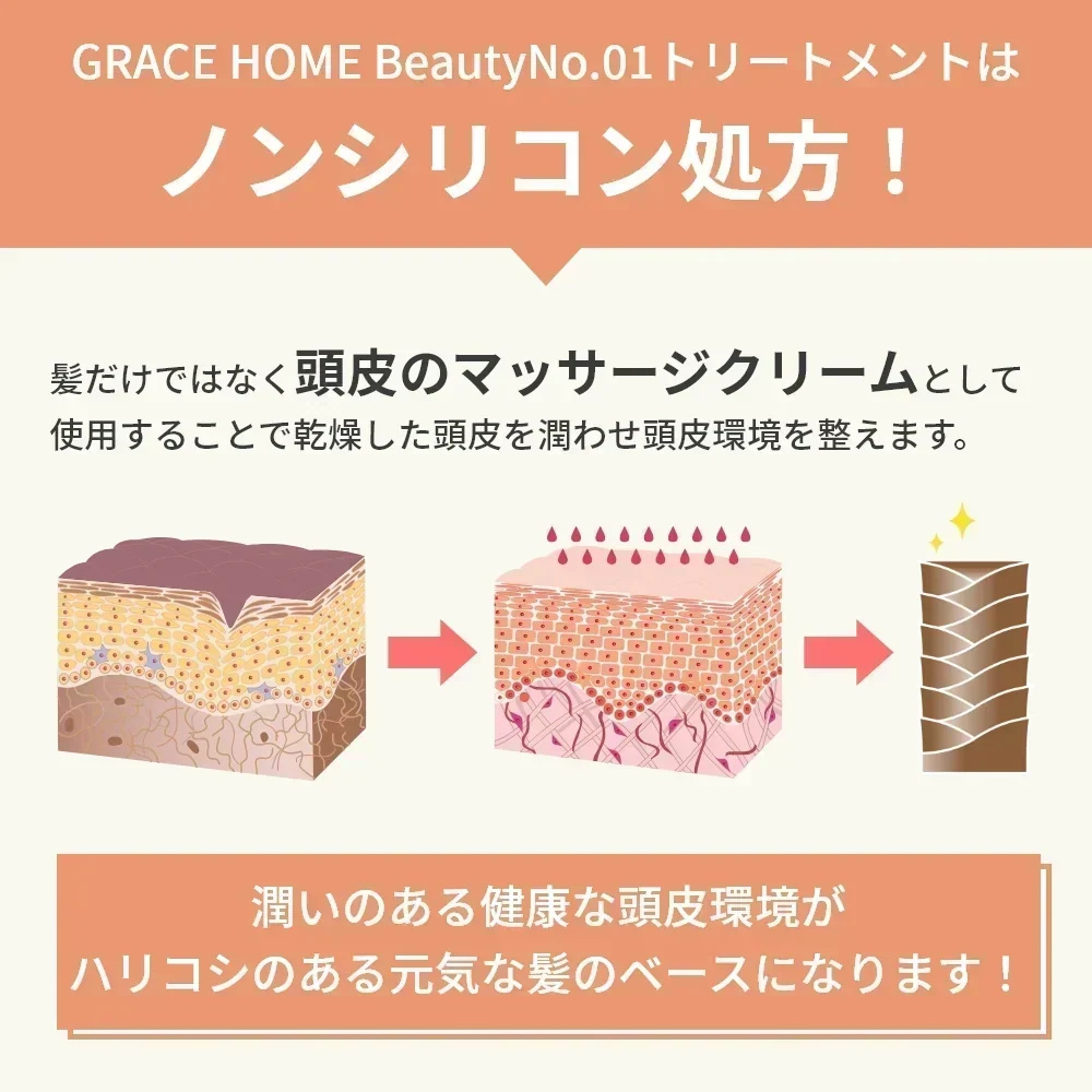 シャンプー トリートメント セット スキャルプケア GRACE HOME BEAUTY No.01 各500ml
