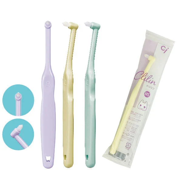 Ci ミニワンタフト Clilin クリリン MSやややわらかめ カラーおまかせ 1本【Ciメディカル ワンタフト 歯ブラシ かわいい こども 女性向け 】【メール便送料無料】