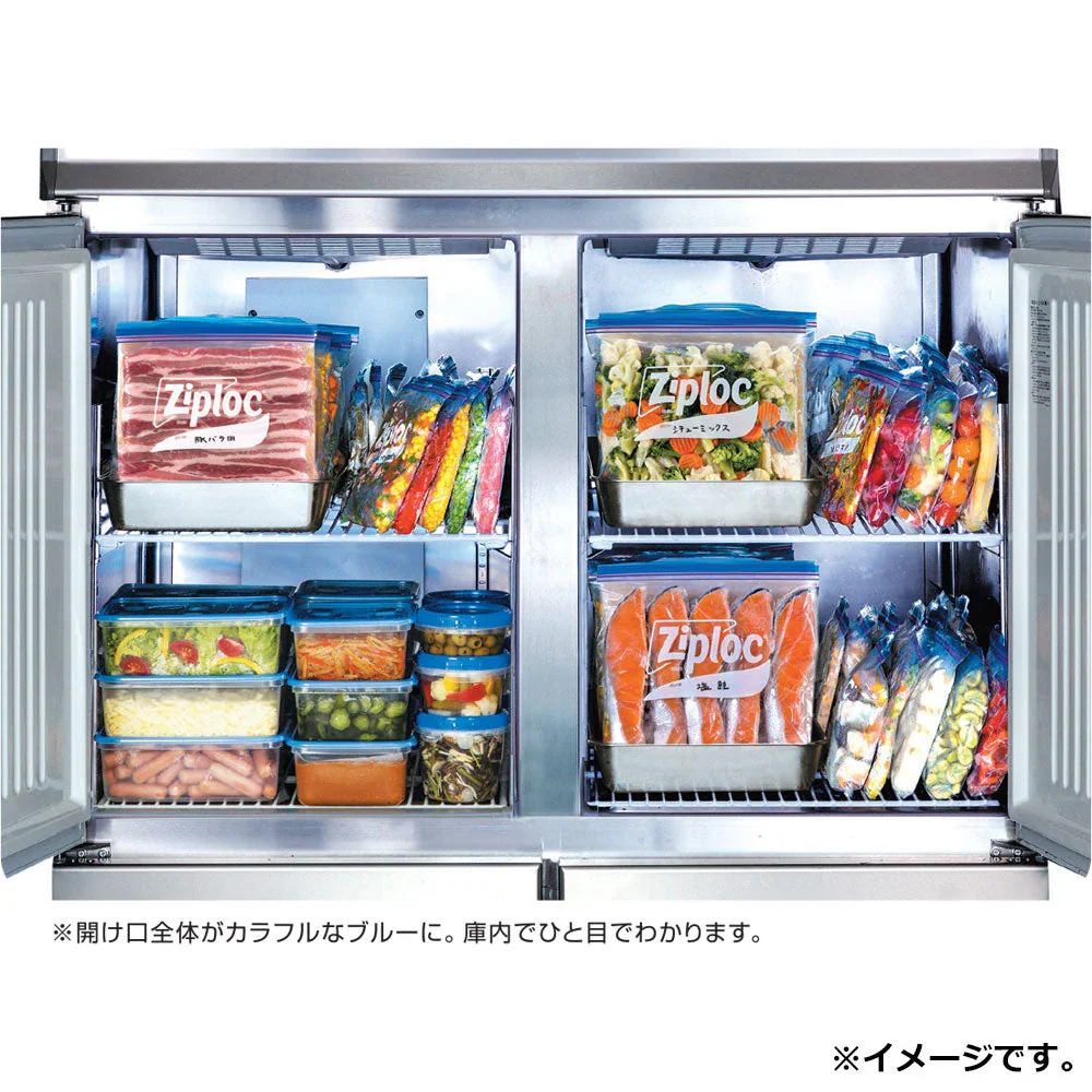 ziploc 旭化成 フリーザーバッグ ダブルジッパー 冷凍解凍用 お徳用 Mサイズ 120枚入り X3箱