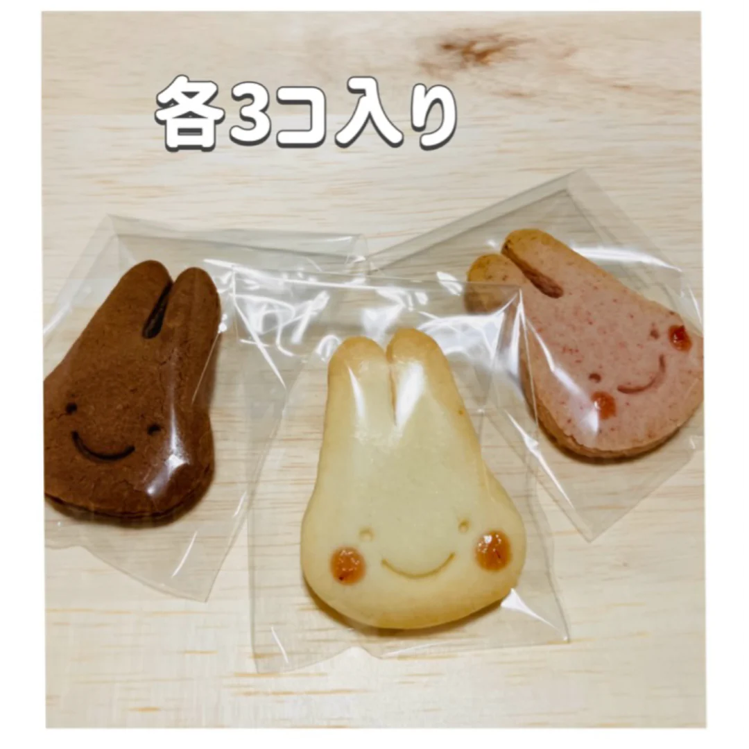 【さくほろの口溶け】グルテンフリーのバタークッキー　うさぎのクッキー9枚入 /グルテンフリー・米粉クッキー・小麦不使用・卵不使用・アレルギー対策食品