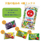 天塩の塩あめ 4種ミックス 2袋セット（1kg(約250粒)/袋） ブドウ味・向日夏味・パイン味・レモン味 [赤穂化成] 塩分補給 熱中症 対策 飴 あめ