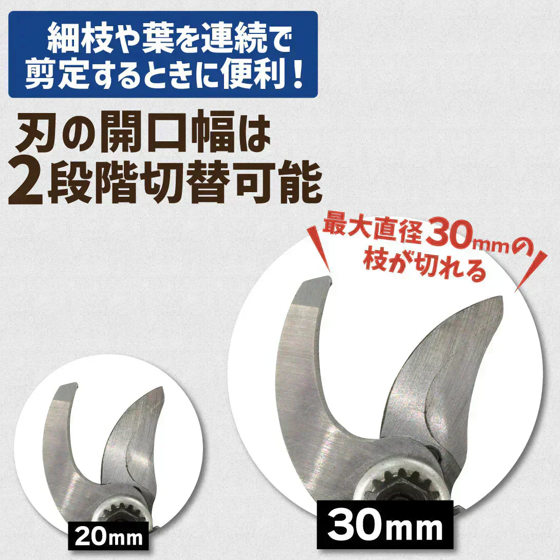 充電式 らくらく電動剪定はさみ 剪定ばさみ バッテリー・充電器付 1組  庭木 枝切り【発送時期は商品説明参照】