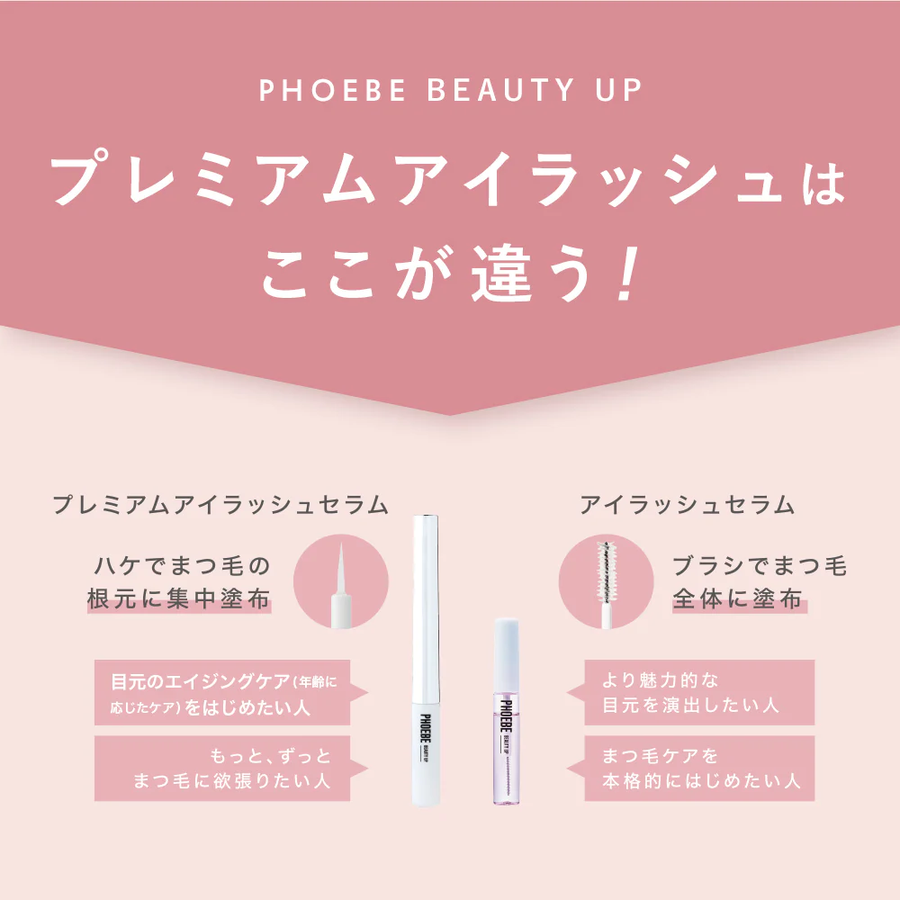 【PHOEBE BEAUTY UP プレミアムアイラッシュセラム 1.5mL】まつげ美容液 美容液 睫毛 まつ毛 まつげ NMN配合 日本製