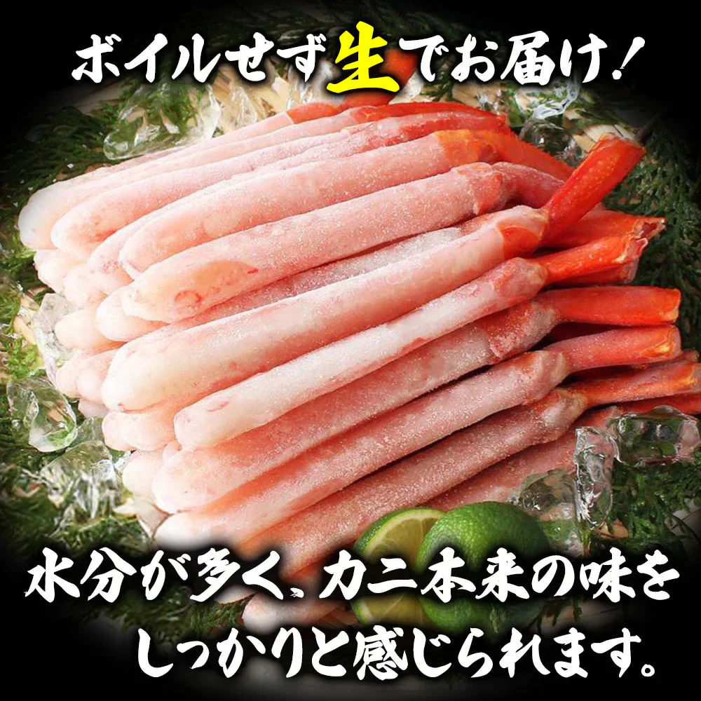 北海道産 紅ズワイガニ 7L 500g  紅ズワイガニポーション 送料無料 紅ずわい蟹 かに カニ 蟹 むき身 生食 刺身 カニ足 年末年始 shr-015