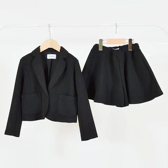 130cm 女の子 スーツ フォーマル ダブルフェイスガールズスーツ(上下組) ジェネレーター 入学式 子供服 子供服 女