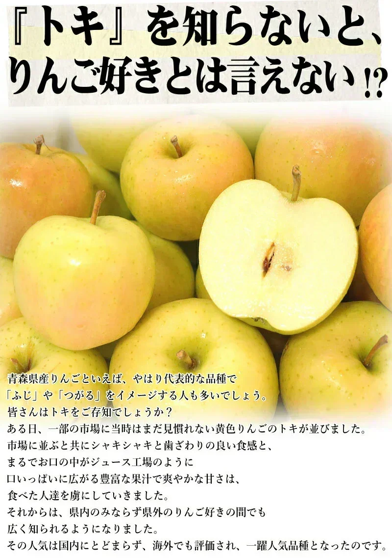 10月9日～発送！青森県産 りんご トキ 3kg箱 家庭用/訳あり ★トキ 家訳 3kg箱