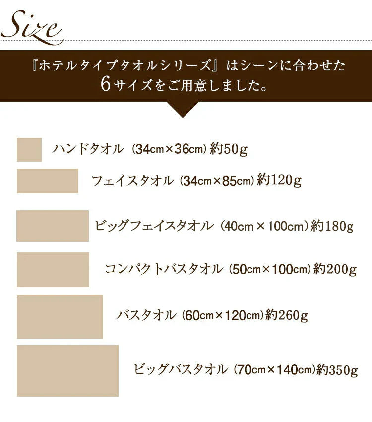 チョコレートブラウン　フェイスタオル スーピマコットン ホテルタイプタオル 同色5枚セット 【メール便送料無料】