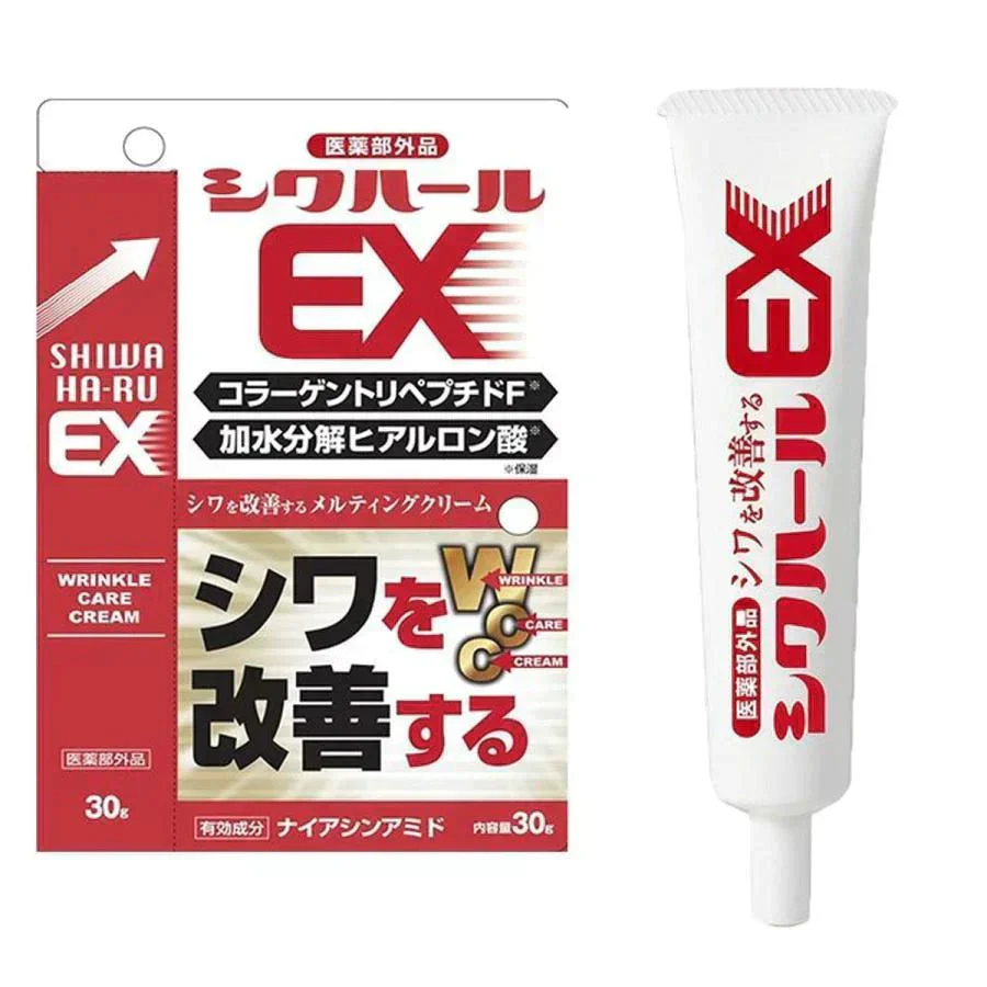 【薬用シワハールEX 30g】医薬部外品 オデコ 目尻 ほうれい線のシワ改善にオススメ 薬用 クリーム しわ しわ シワ改善 シワ改善 クリー ナ ナイアシンアミド ほうれい線 目尻 ハリ メラニン シワ改善成分 そばかす しみ 小じわ ヒアルロン酸 おすすめ 人気 ランキング 効果 強力 最強 通販 エイジングケア 老化対策 目元 目袋 加齢 老化 ハリ 透明感 美容パッチ コラーゲン プラセンタ シミ シワ 小じわ 老け顔 黒ずみ シワ改善