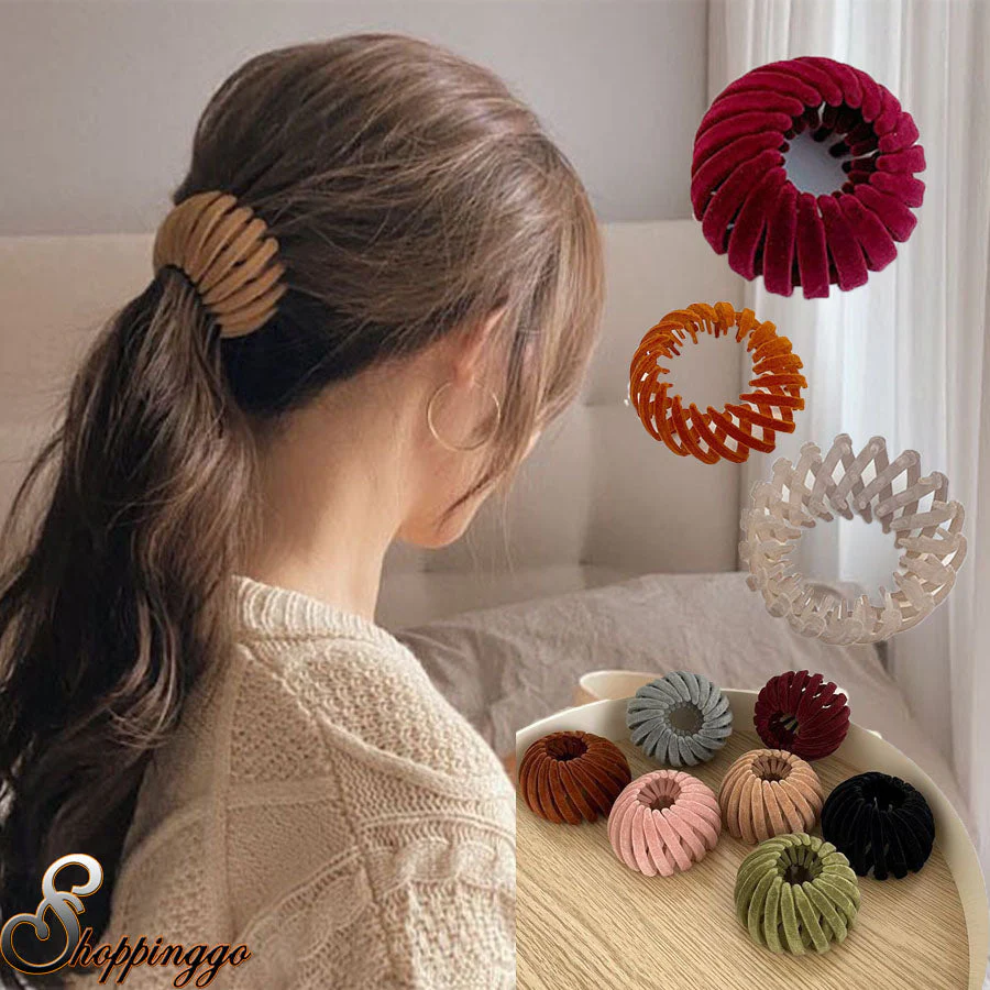 (ワインレッド)ヘアゴム ヘアクリップ ポニーリング 団子 シュシュ ヘアアクセサリー かわいい オシャレ 髪飾り