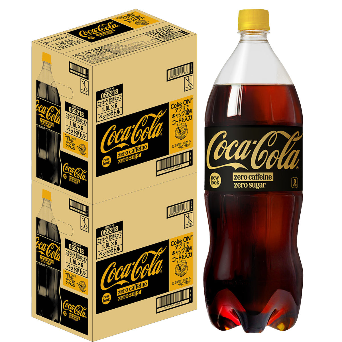 【送料無料】【2ケース】コカコーラ ＜コカ・コーラ ゼロカフェイン＞ 1500ml 1.5L×2ケース/12本
