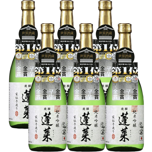 【送料無料】【飛騨の酒】  渡辺酒造店 純米吟醸 蓬莱 家伝手造り 720ml 6本【北海道・東北・九州・四国・沖縄県は必ず送料がかかります】