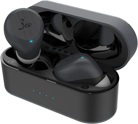 3ee Alpha 01 ワイヤレス イヤホン Bluetooth マイク付き (ダークグレー) M【エコ得】